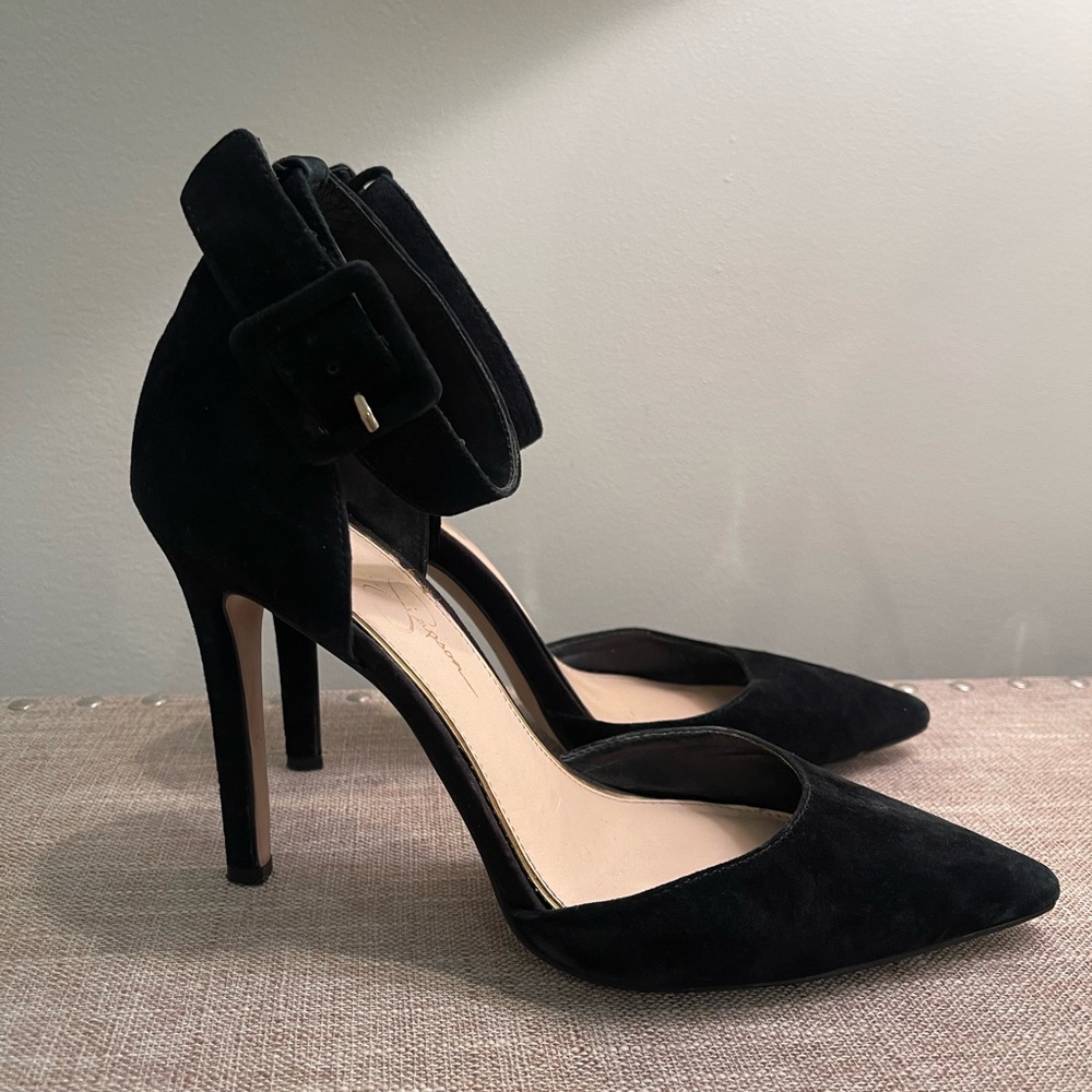 Jessica Simpson Black Suede Heels